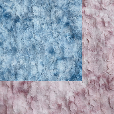 Couverture Tie Dyed Pv Fleece Brush Fur Fabric 260gsm