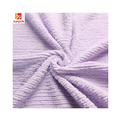 bas polyester 100% de rétrécissement du modèle 288F de Faux de tissu fait sur commande mou de fourrure