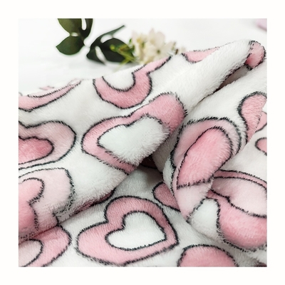 le tissu de Ployester d'ouatine de la flanelle 128X68 a tricoté anti 300GSM statique