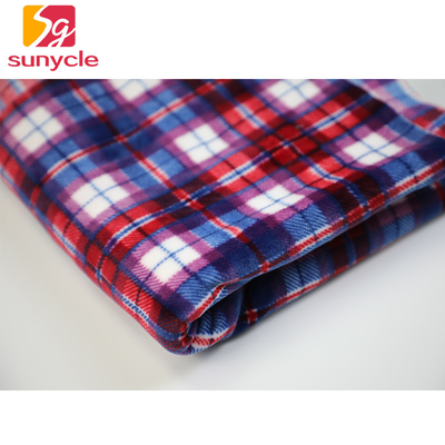 Tissu micro de l'ouatine 280gsm imprimé par plaid pour l'écharpe de vêtement