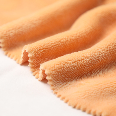 Peluche simple orange solide de short de Shu Velveteen Fabric 150gsm de côté pour Pillowslip Sofa Cover