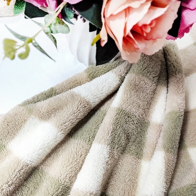 Polyester 100% de Shu Velveteen Fabric imprimé par plaid 280gsm