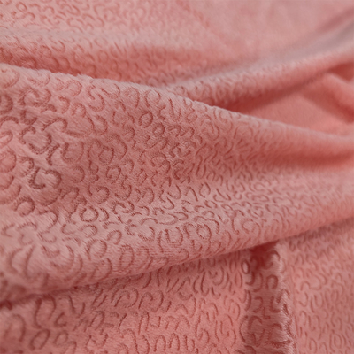 Couleur 100% douce superbe de plaine de burn-out de tissu de velours de polyester Dayed