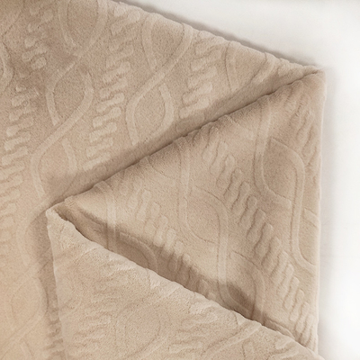 Textile 100% cisaillé spécial de maison de polyester de velours mou superbe personnalisable de tissu