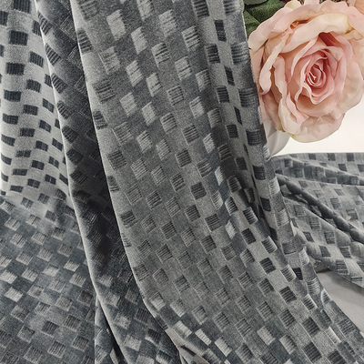 Le plaid de couleur solide a balayé le velours de la Corée que 250 GM/M ont tricoté le tissu de polyester pour l'habillement