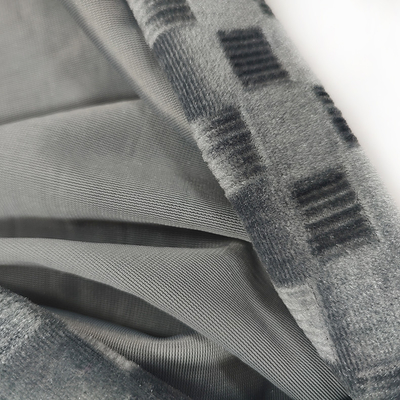 Le plaid de couleur solide a balayé le velours de la Corée que 250 GM/M ont tricoté le tissu de polyester pour l'habillement