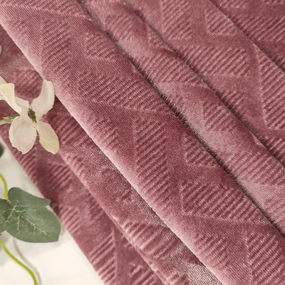 Polyester coréen balayé de taille de pile du tissu 0.5mm de velours