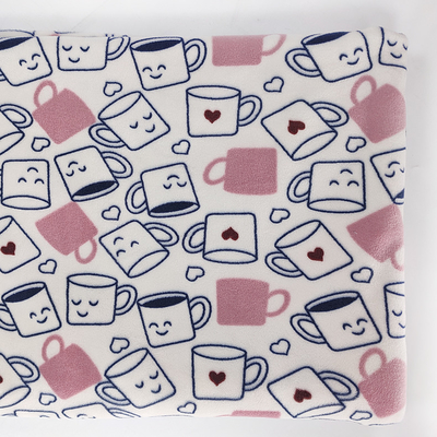 Copie molle de bande dessinée de Digital de tissu de velours de Spandex de polyester pour la robe de vêtement