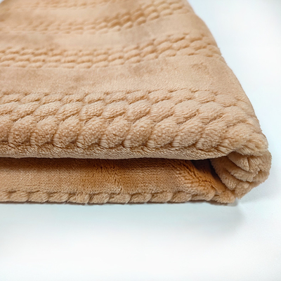 Tissu à la mode d'ouatine de flanelle de jacquard 320 GM/M 150D pour des vêtements de nuit