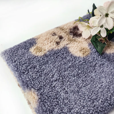 Teddy Bear Sherpa Fleece Fabric l'ours 100% de polyester de 330 GM/M a imprimé
