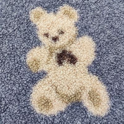 Teddy Bear Sherpa Fleece Fabric l'ours 100% de polyester de 330 GM/M a imprimé