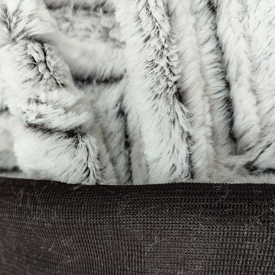 La chaîne 100% balayée de polyester de tissu de fourrure de Faux a tricoté l'ouatine de picovolte