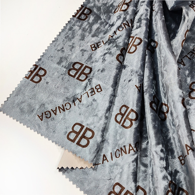 Les femmes habillent le diamant brillant de Spandex du polyester 6% du velours 94% de KS
