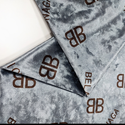 Les femmes habillent le diamant brillant de Spandex du polyester 6% du velours 94% de KS