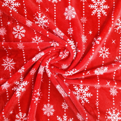 Polyester 100% imprimé mou superbe de Coral Fabric 240GSM de flanelle pour l'usage de Noël