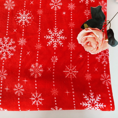 Polyester 100% imprimé mou superbe de Coral Fabric 240GSM de flanelle pour l'usage de Noël