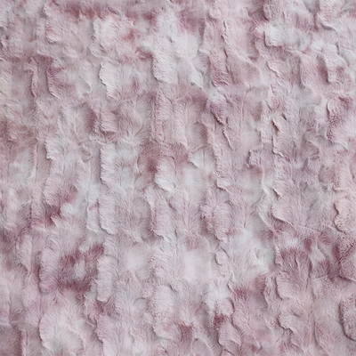 Couverture Tie Dyed Pv Fleece Brush Fur Fabric 260gsm