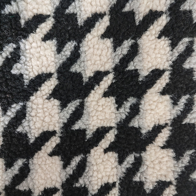 Vêtement Sherpa Fleece 100% Polyester Fil Teint 300GSM Tissu Sherpa