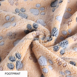 Le double mou du polyester 100 de matière première de textile de tissu a dégrossi flanelle