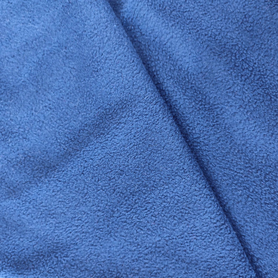 Tissu 100% micro d'ouatine de polyester 340GSM dans des couleurs de variété 60 pouces