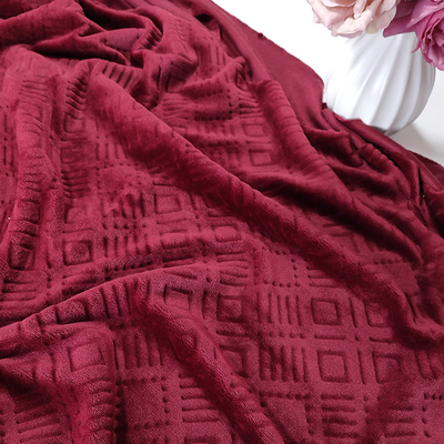Tissu respirable mou 240gsm d'ouatine de flanelle de polyester pour des pyjamas d'oreillers