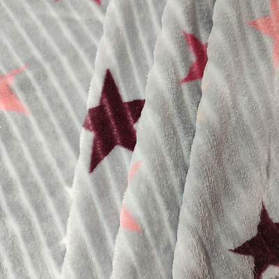 210GSM a imprimé le tissu couvrant de flanelle avec le polyester 150D/144F