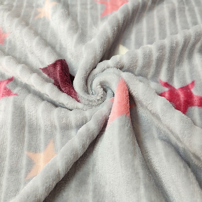 210GSM a imprimé le tissu couvrant de flanelle avec le polyester 150D/144F