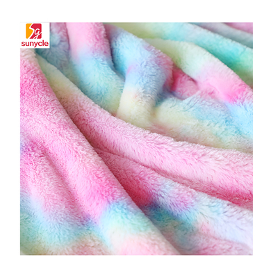 Tissu pelucheux 288F de fourrure de Faux antistatique avec la résistance à l'abrasion élevée