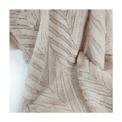Divers tissu de fourrure de Faux de polyester de couleurs 150D/288F 290GSM