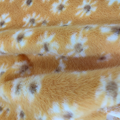 Résistant au rétrécissement de poids personnalisé de tissu de fausse fourrure de pile courte 58 pouces