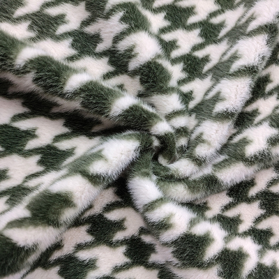 Doux fait sur commande et tissu pelucheux 58/60 pouces de fourrure de Faux de modèle d'anti charge statique