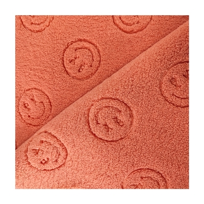 Tissu imprimé par molleton confortable mou de Sherpa 150D MOQ 1000 kilogrammes 450gsm