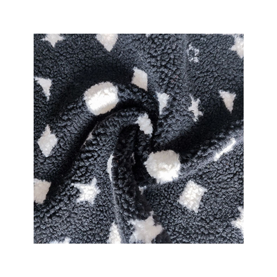 Polyester 100% confortable mou tricoté de tissu de laine polaire