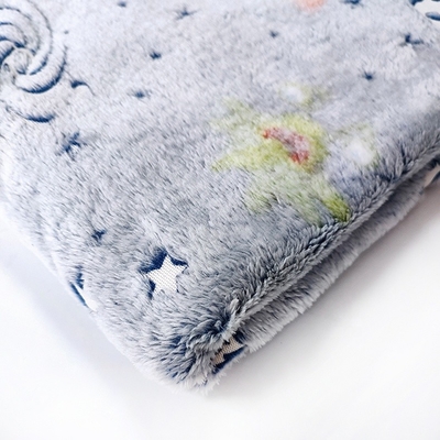 Tissu 100% d'ouatine de flanelle de polyester 150D 350gsm pour la couverture chaude de literie