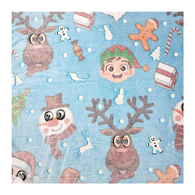 Tissu 100% d'ouatine de flanelle de polyester