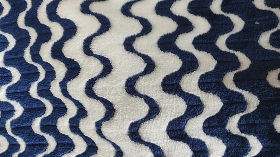 Tissu cationique 260gsm d'ouatine de flanelle de jacquard pour le vêtement à la maison couvrant chaud de textile