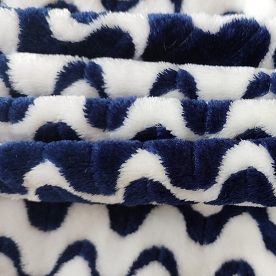 Tissu cationique 260gsm d'ouatine de flanelle de jacquard pour le vêtement à la maison couvrant chaud de textile