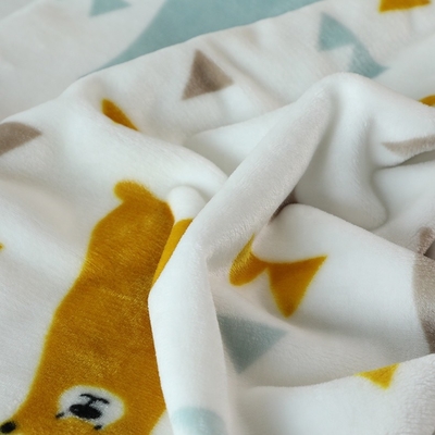 Tissu animal d'ouatine de flanelle du modèle 150D pour des enfants