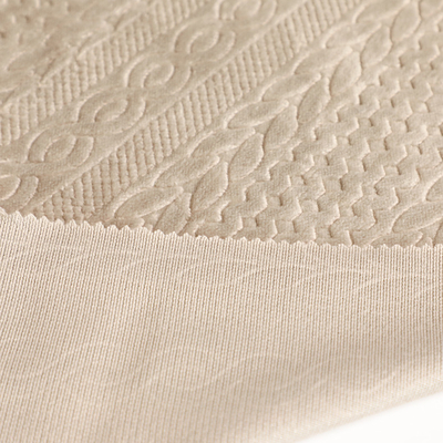 Polyester 100% latéral simple de relief de tissu d'ouatine de flanelle