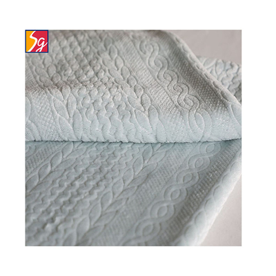200gsm tricoté de relief doucement couvrir le tissu 58" 60"