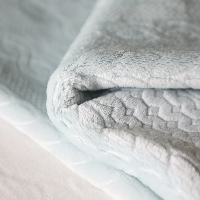 200gsm tricoté de relief doucement couvrir le tissu 58" 60"