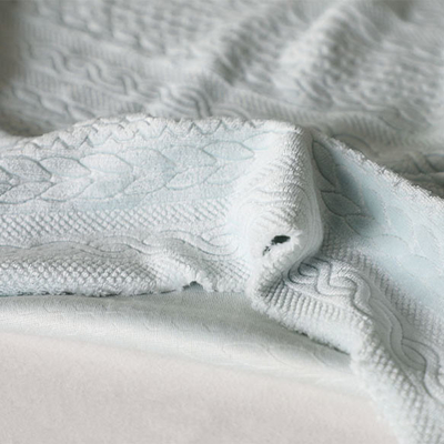 200gsm tricoté de relief doucement couvrir le tissu 58" 60"