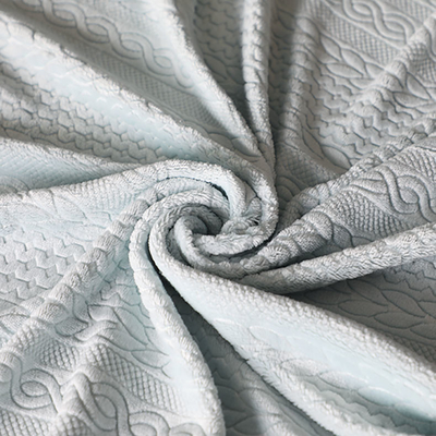 200gsm tricoté de relief doucement couvrir le tissu 58" 60"