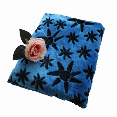 Double tissu mou latéral d'ouatine de flanelle imprimé cisaillé pour des vêtements de nuit de couverture de literie