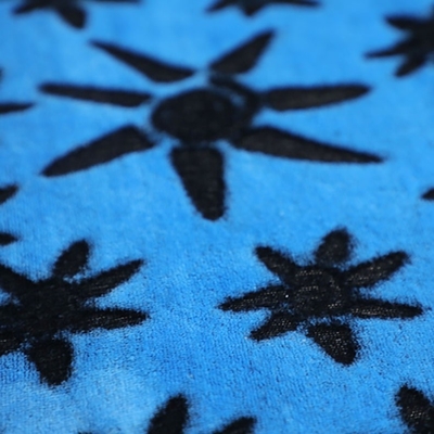 Double tissu mou latéral d'ouatine de flanelle imprimé cisaillé pour des vêtements de nuit de couverture de literie