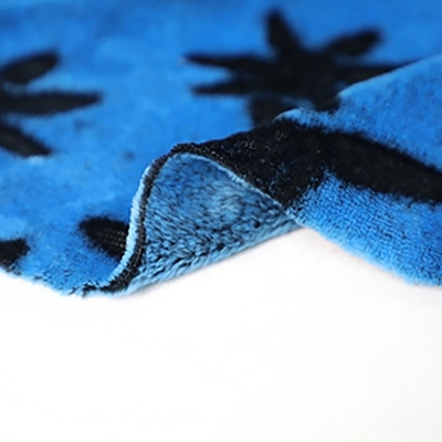 Double tissu mou latéral d'ouatine de flanelle imprimé cisaillé pour des vêtements de nuit de couverture de literie