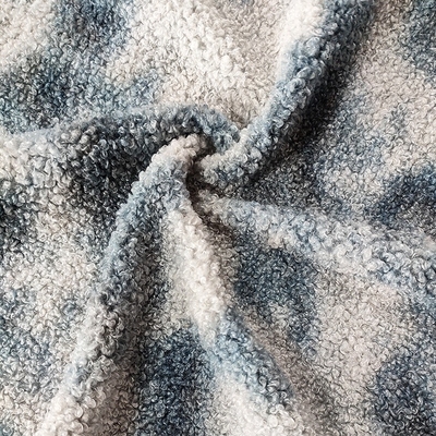 Lien mou superbe de Teddy Bear Sherpa Fleece Fabric 270gsm teint pour des vêtements et des jouets