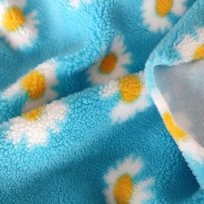 Le tournesol 370gsm a imprimé l'ouatine de Sherpa pour Pillowslip Sofa Cover Bag