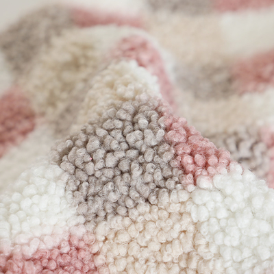 Sherpa imprimé par plaid tondent le tissu 300gsm pour le sac à main de Hometextile de tapisserie d'ameublement