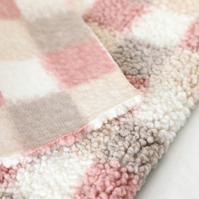 Sherpa imprimé par plaid tondent le tissu 300gsm pour le sac à main de Hometextile de tapisserie d'ameublement